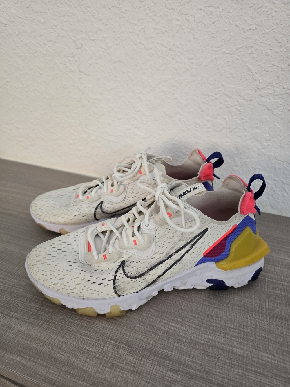 Nike React Vision D/MS/X White Astronomy Blue Pink Women’s Size 9.5 (CI7523-101)